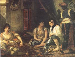 Eugene Delacroix Algerian Women in Their Appartments (mk05) oil painting picture